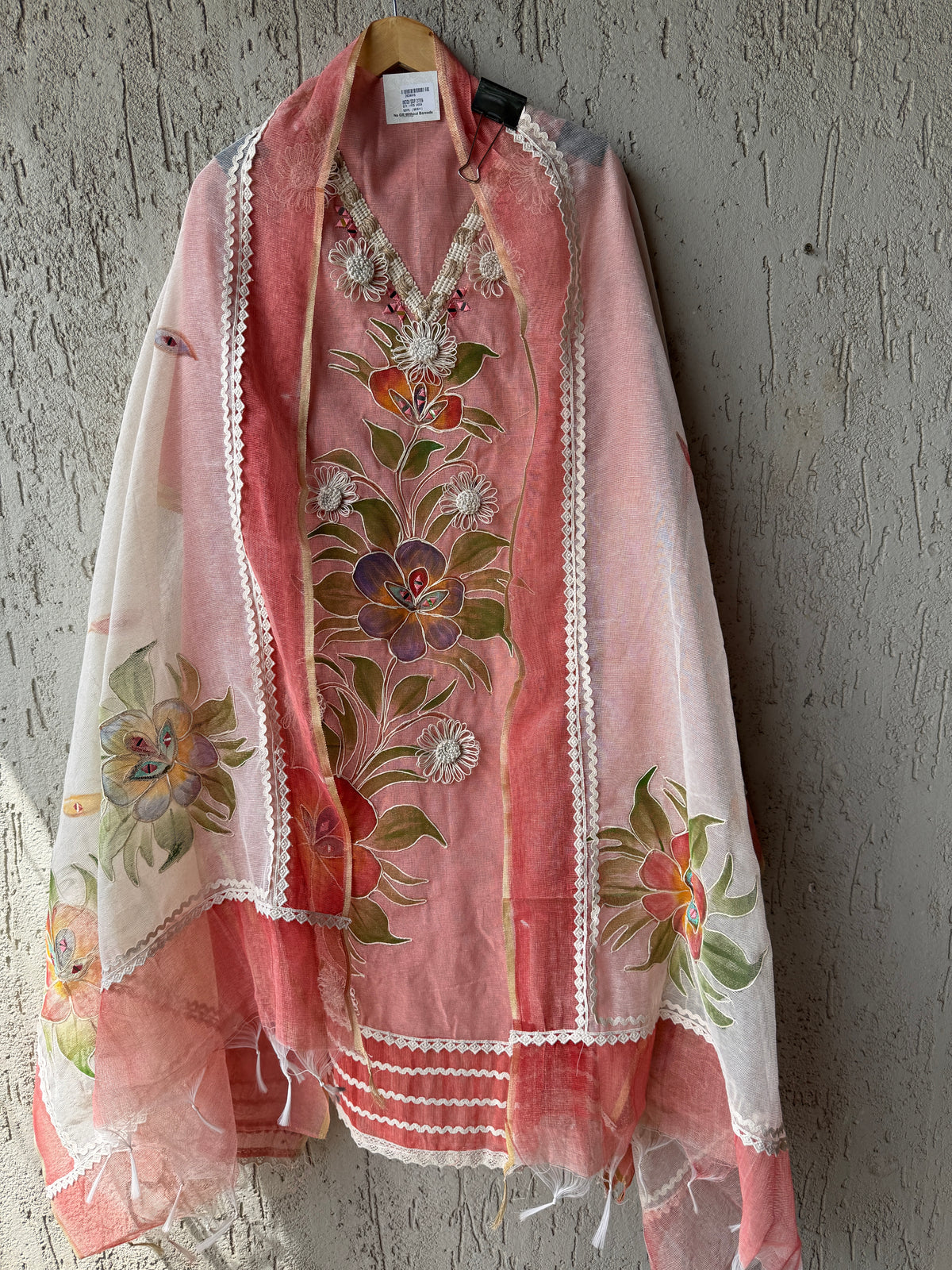 Peach Jute Kota
